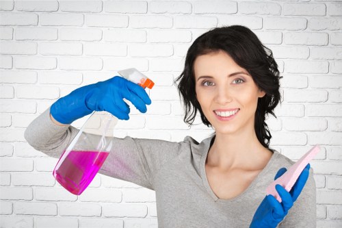 Professional deep carpet cleaning equipment in use
